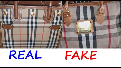 how do you know if burberry is real|real burberry bag.